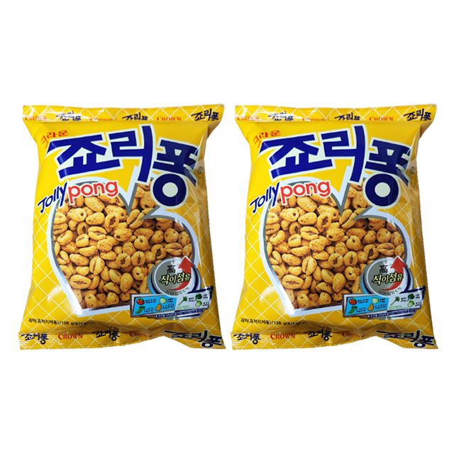 크라운 죠리퐁 대 135g 2개 바삭한 봉지 과자 스낵