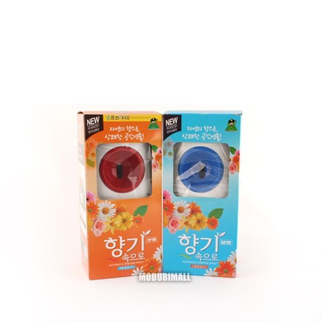 향기속으로 향분사기 자동 냄새제거 화장실 탈취 향캔 실내 건전지 집들이선물