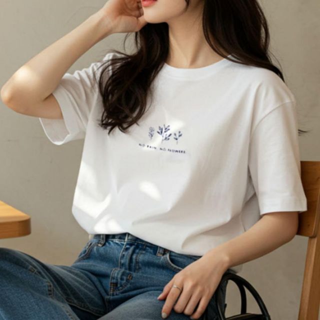 여성 반팔티 루즈핏 기본코디 자켓이너 강추 베스트아이템 면티