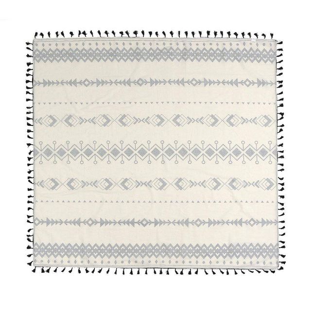 TBZ 보헤미안 베이직 사각 태슬 식탁보 140x140cm