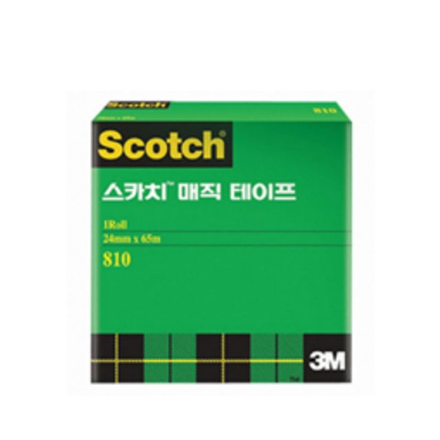 3M 스카치 810R 매직 테이프 리필 롤 3인치 24mmx65m
