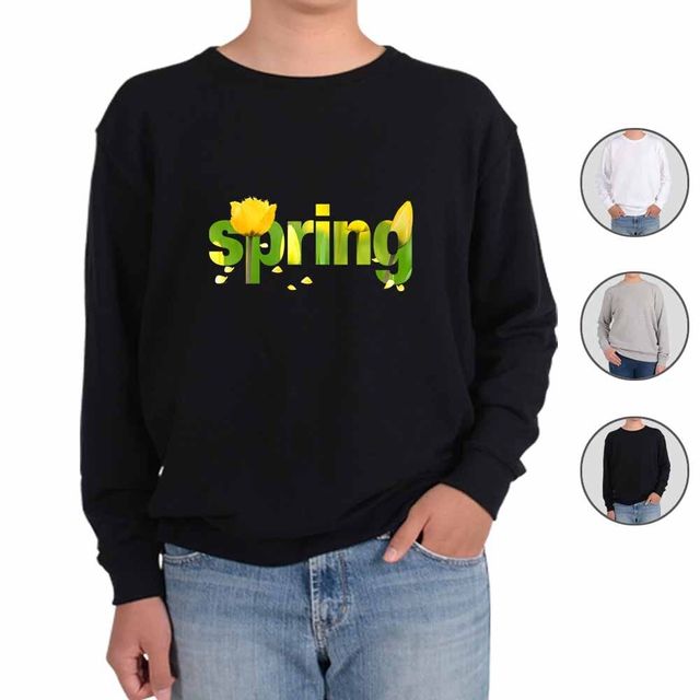 기모맨투맨 봄 어울림 노랑 SPRING - 부드러운 기모와 화사한 노랑 컬러
