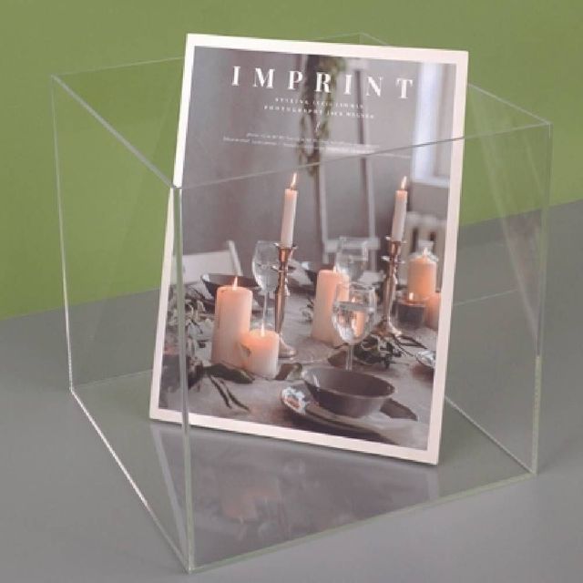 아크릴 오픈박스 250, 투명 벽선반 다용도 수납함