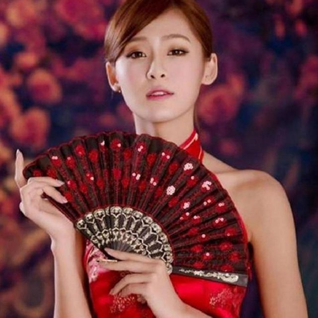 부채 무용 공연 접이식 댄스용