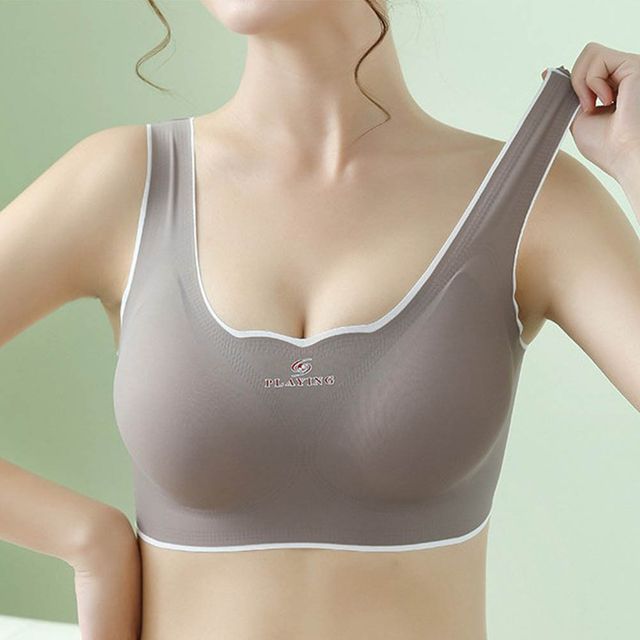 노와이어 스포츠브라 뽕브라 라텍스패드 에어로빅