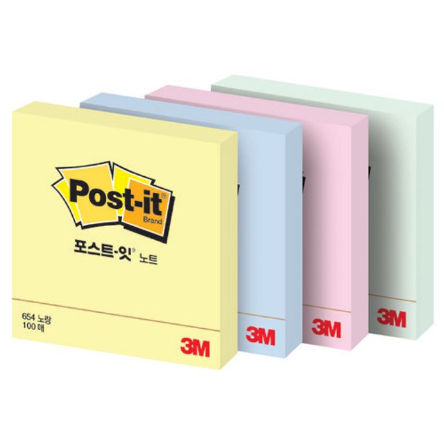 포스트-잇 654 P (러블리핑크 3M)