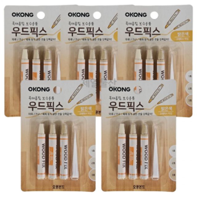 오공 우드픽스 밝은색 누구나 쉽게 목재 보수 5개