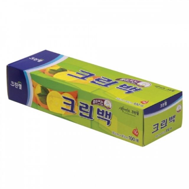 위생백 위생비닐 일회용비닐백 봉지 크린백대 30x45cm 100매 롤백