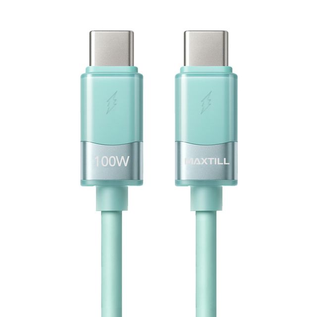 맥스틸 C타입고속충전케이블 C to C 100W 초고속 케이블 1M 민트 MT-CC1M