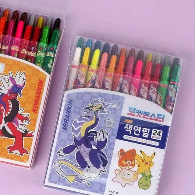 색연필 24색 포켓몬스터 드로잉색연필 미술색연필 색연필세트 24색색연필