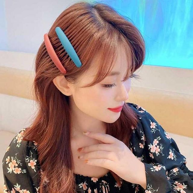 라운드 빗핀 머리핀 무광 올림머리 헤어 여성 빗살 빗삔 비솔
