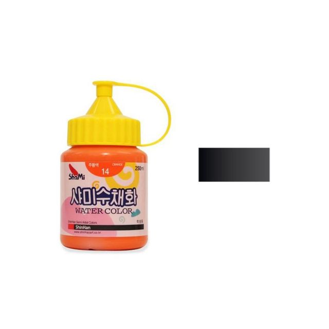 오피스용품 문구 물감 250ml 낱색 33 검정 1개 학생용
