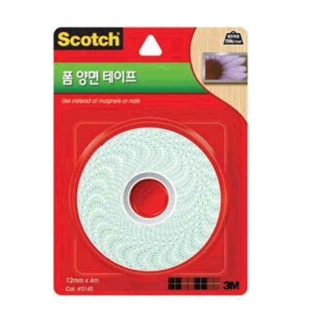 3M 폼 양면테이프 12mm 4M 2140