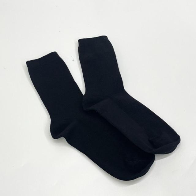양말 학생 직장인 면양말 블랙 장목 골지
