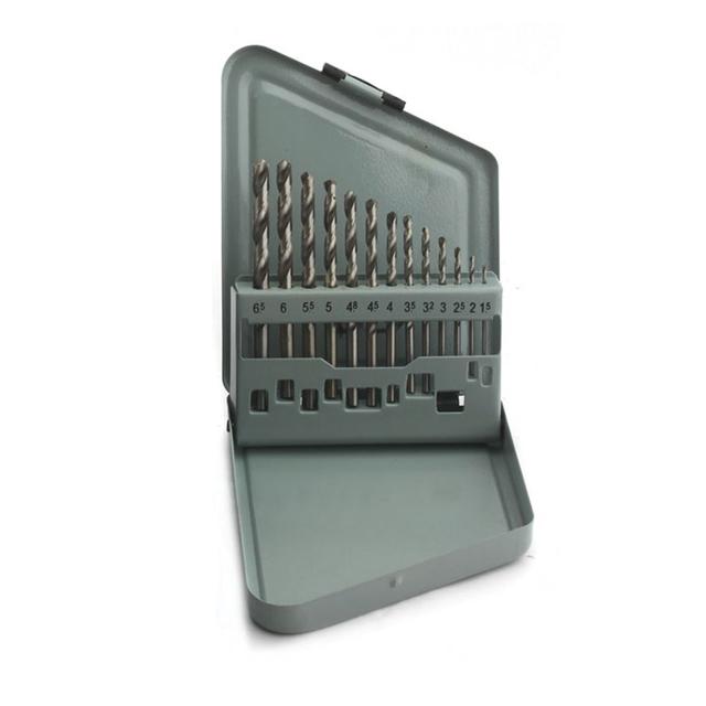고급 철판 목공 비트 세트 1.5mm-6.5mm 13P 케이스 포함