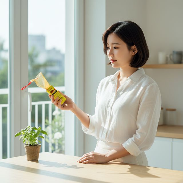 날파리 초파리 박멸 강력 끈끈이 트랩 포획기 4p 실내 해충 퇴치제
