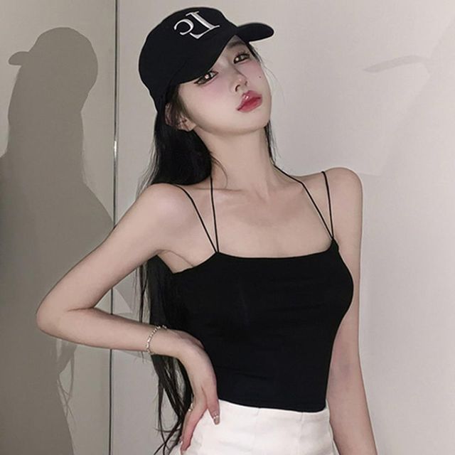 여성 민소매 나시티 매력적인 여름 기본 아이템
