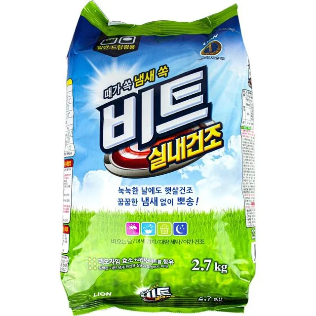 실내건조 일반드럼겸용 리필 2.7kg 4개 때가쏙비트
