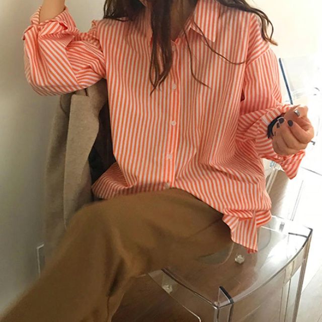 여성남방 여자남방 프릴블라우스 코디 신상 정장 봄
