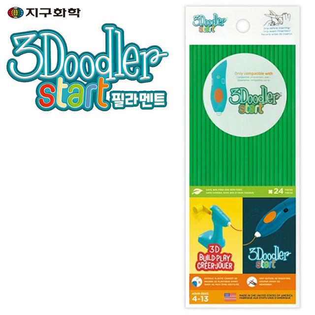 쓰리두들러 3D 프린팅펜 전용 필라멘트 (PCL 연두)