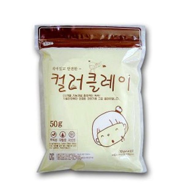 국산 클레이 칼라 점토 찰흙 만들기 놀이 50g 13색