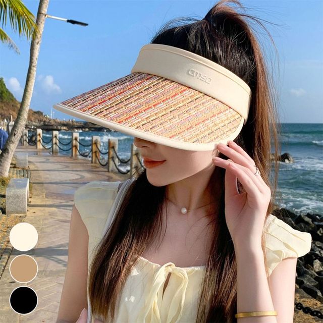 모자 선캡 컬러밀짚 햇빛차단 썬캡 데일리