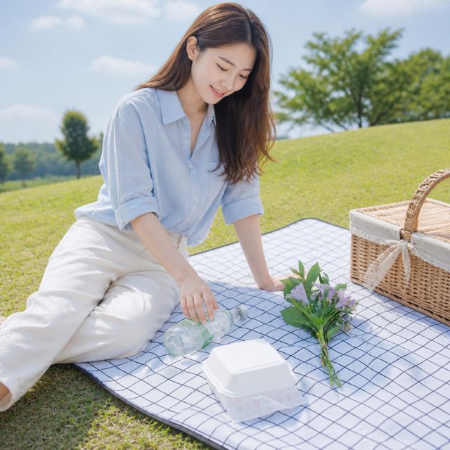 캠핑 돗자리 야외 나들이 방수 휴대용