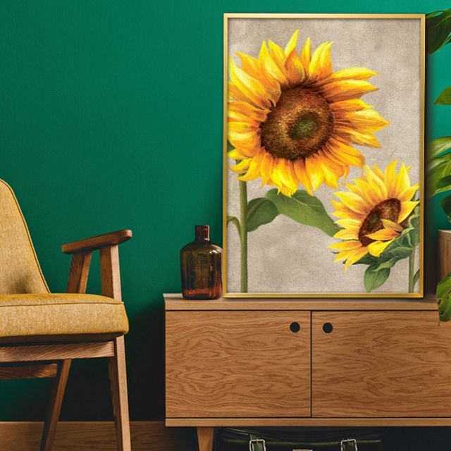 해바라기그림 액자 A2 SUN4 풍수그림 돈들어오는