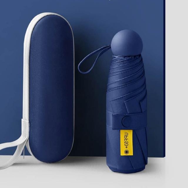 5단 네이비 마카롱캡슐형 양산