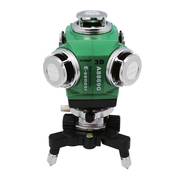 아큐앵글 A-8869G 고정밀 센서타입 3D그린 레이저 레벨기 ACUANGLE A8869G