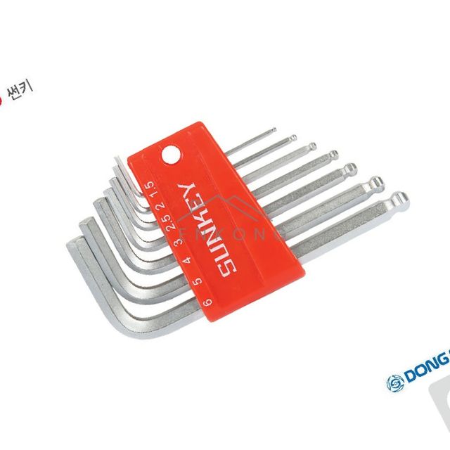 미니육각렌치 육각렌치드라이버 쇼트볼렌치 세트 SBW-7S 7PCS 1.5~6MM