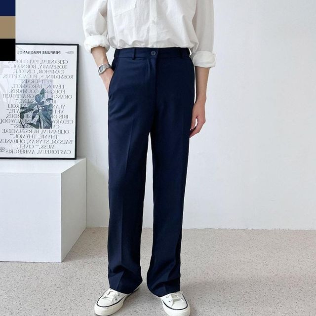 남성 루즈핏 밴딩 정장바지 하의