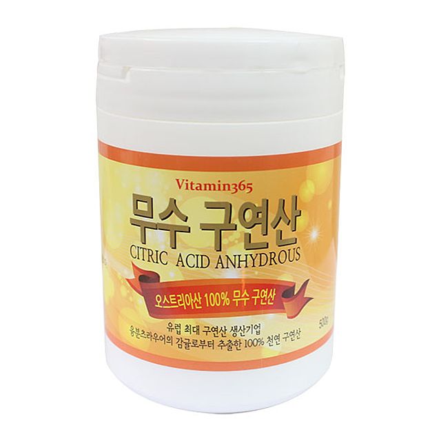 오스트리아산 천연 무수 먹는구연산 500g