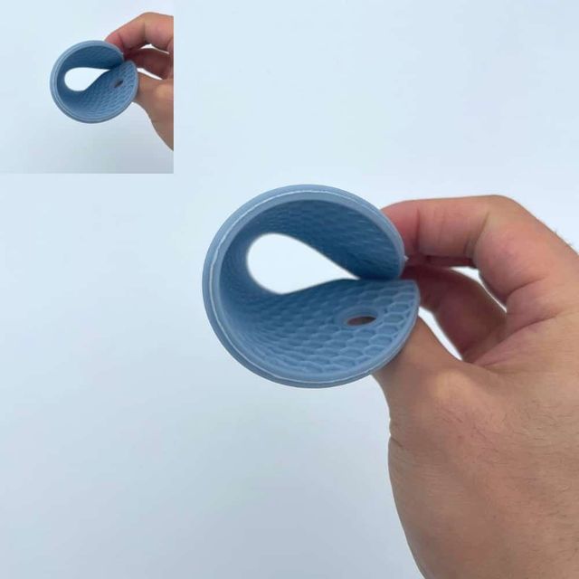 실리콘 냄비 받침대 14cm 블루 실리콘받침대 냄비받침대 냄비깔판 냄비매트