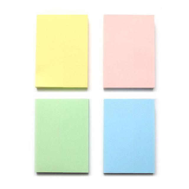 점착 메모지 50X76MM X10개 베이직 컬러 소형 접착식