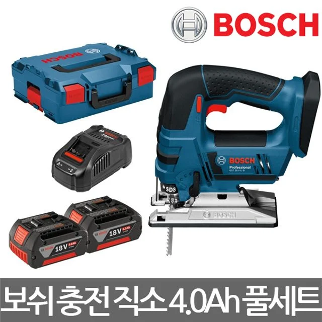 BOSCH/보쉬/GST 18V-125B(GST 18 V-LI B 후속)/충전 직소/직쏘/4.0Ah/풀세트