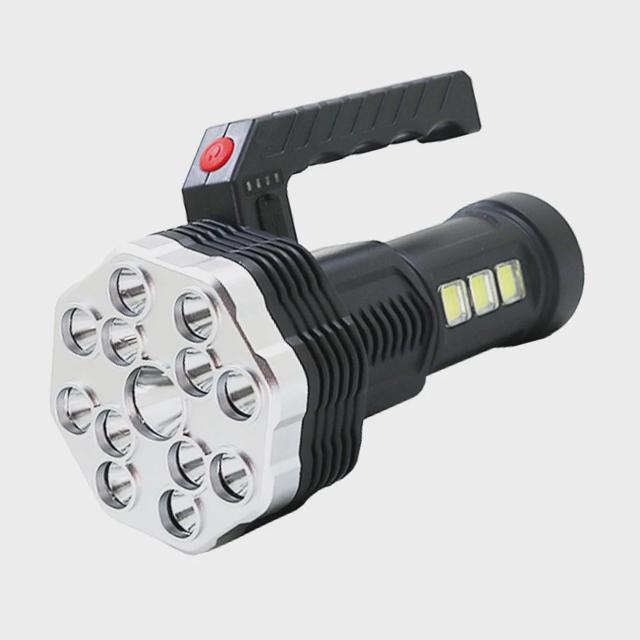 LED 충전식 손전등 후레쉬 - COB 캠핑 랜턴 서치라이트