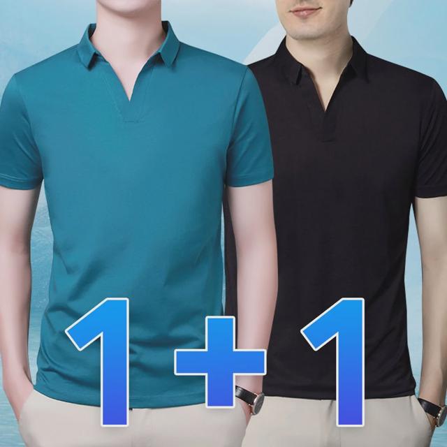 1+1 여름 쿨론 카라 반팔티 피케 냉감 기능성 티셔츠