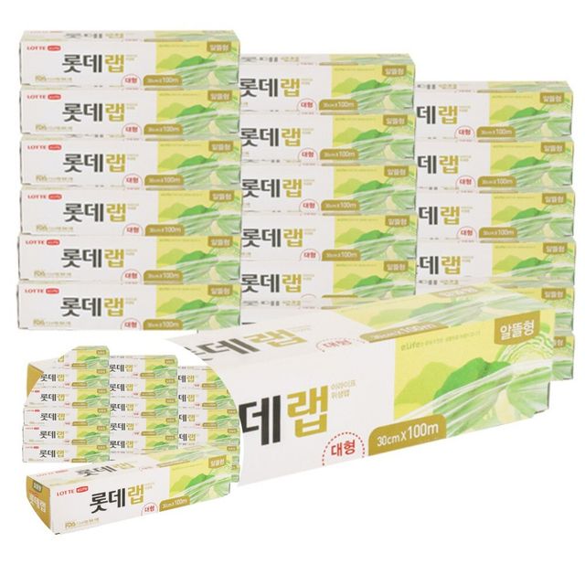 랩 PVC 30cm 100M 20개입 식품용랩 음식포장