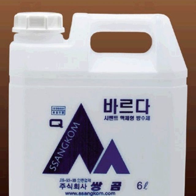 쌍곰 완결바르다 시멘트 액체 방수제 6L 4개 세트