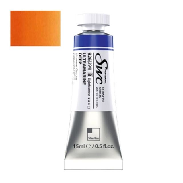 (신한) 수채화물감 SWC C 15ml 840(238) 퍼머넌트 옐로우 오렌지 전문가용 (3개입)