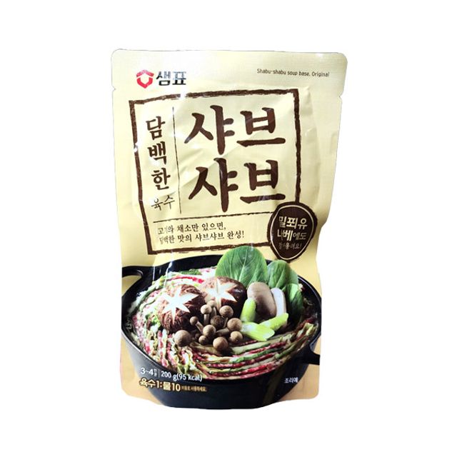 담백한샤브샤브육수(샘표 200gx16개)BOX