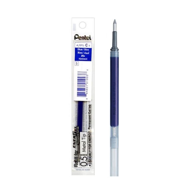 혜명몰 펜텔 에너겔 퍼머넌트 리필심 LRP5-C 0.5mm 청색 - 개 (1개입) 취업선물볼펜 금색볼펜 고급문구 사