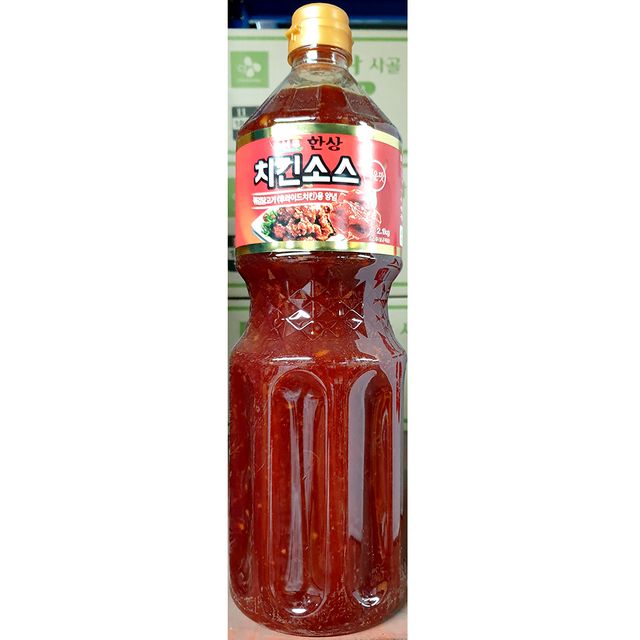 치킨 소스 매운맛 한상 2.1kg 매운 액상 양념 식당