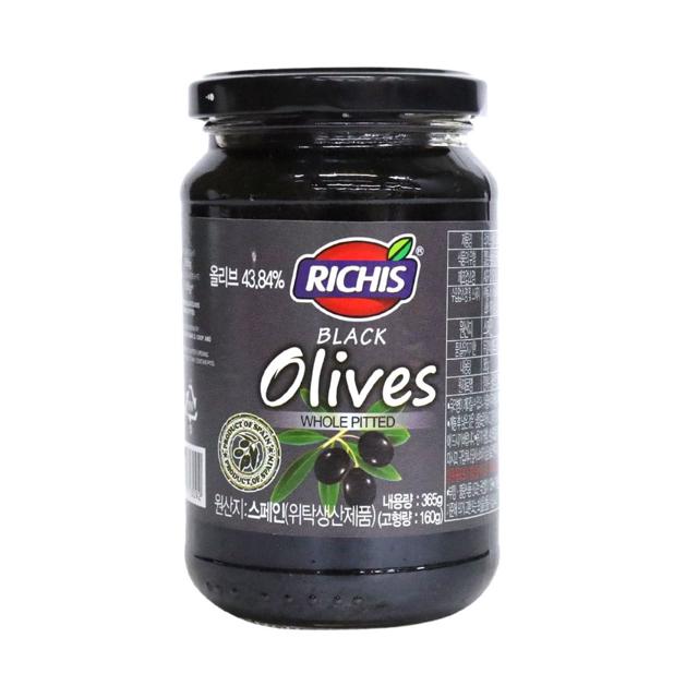 스페인산 블랙 올리브 절임 365g