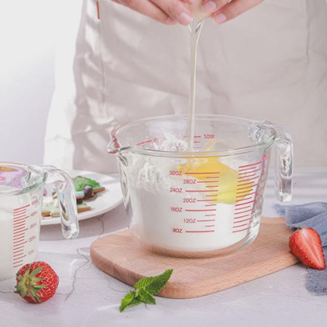 내열 유리 계량컵 500ml 이유식 비커 눈금컵 주방 용품