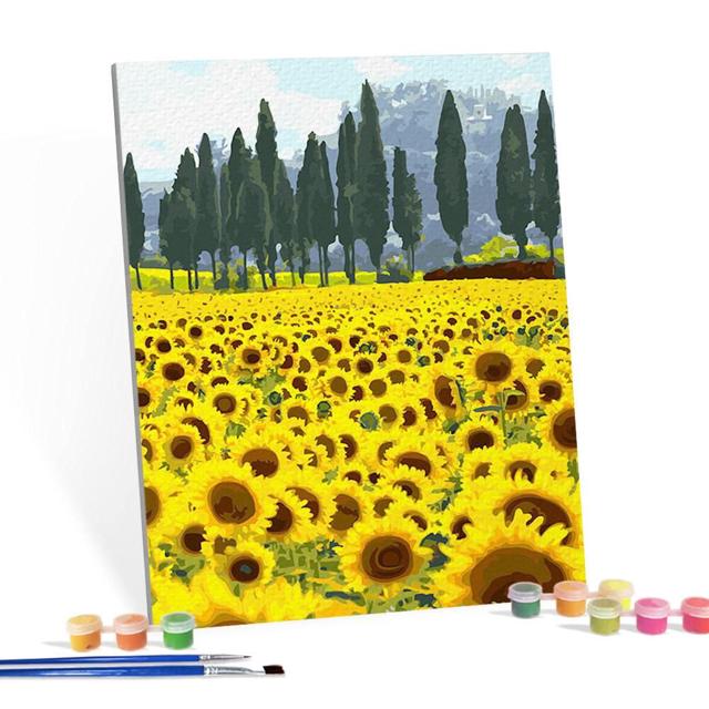 페인팅 캔버스 명화 해바라기정원 40X50