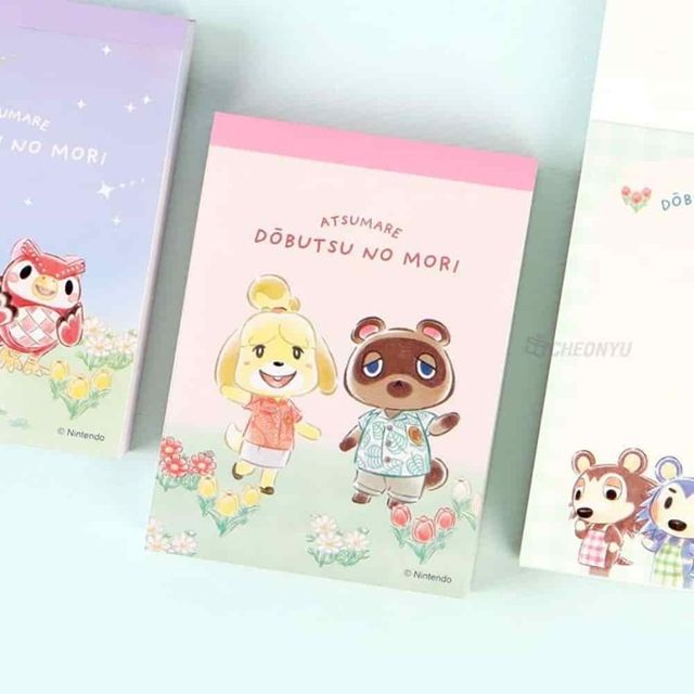 동물의숲 미니메모 귀여운메모 메시지카드 귀여운메모지 캐릭터떡메모지