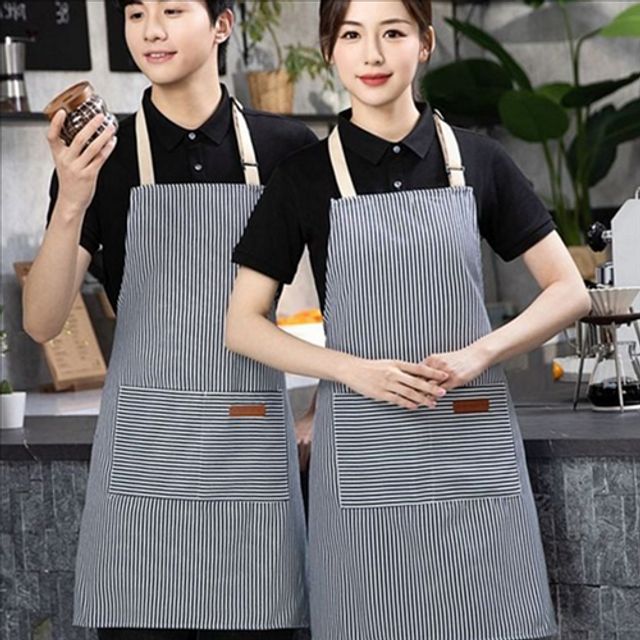 튼튼한 캔버스 앞치마 워크 바리스타 앞치마 데일리 홈카페 주방 목공