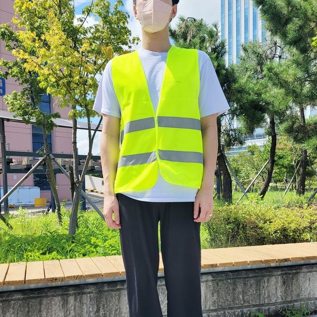 형광안전조끼 작업용조끼 안전조끼 발광조끼 - 고시인증 작업복